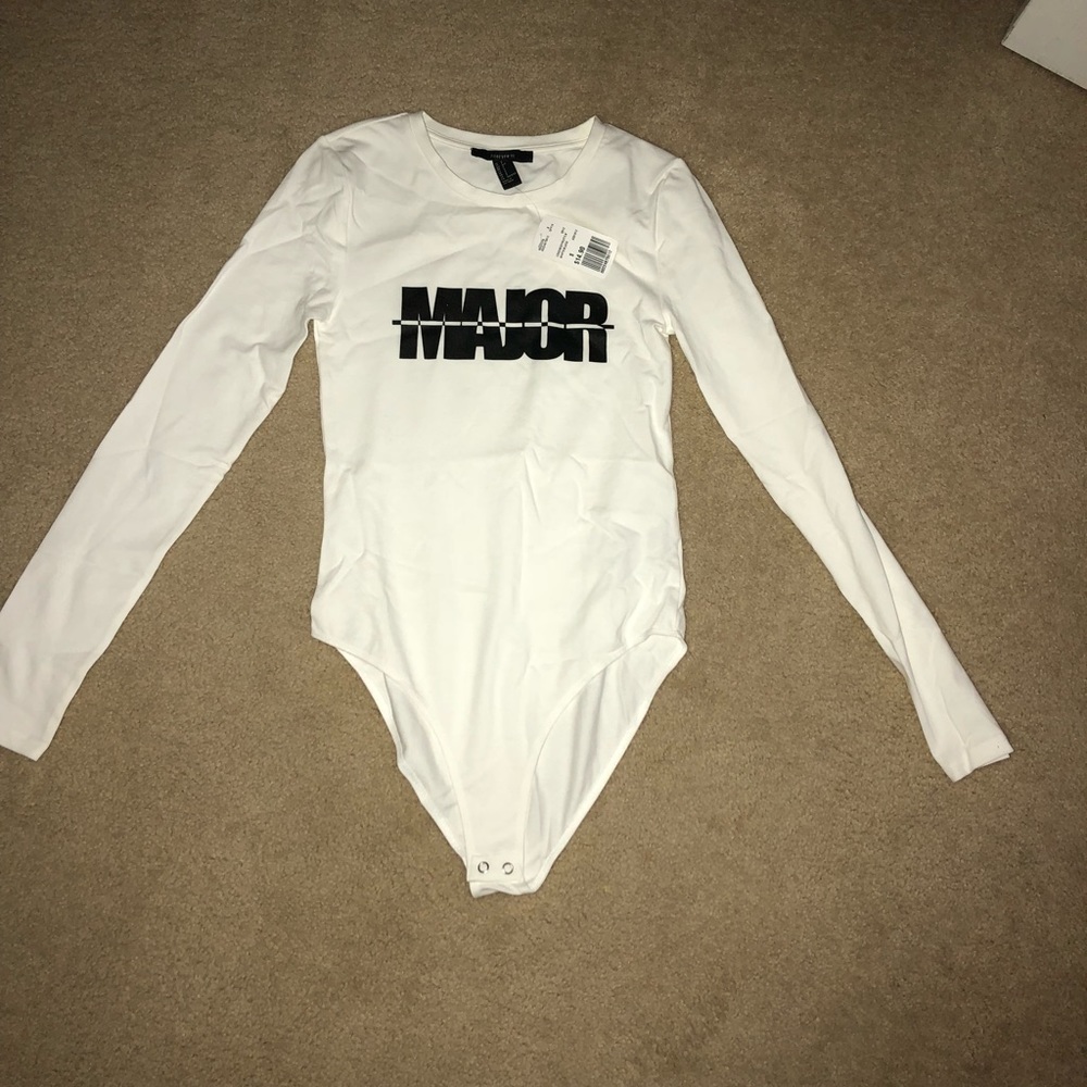 MAJOR GRAPHIC BODYSUIT - WHITE